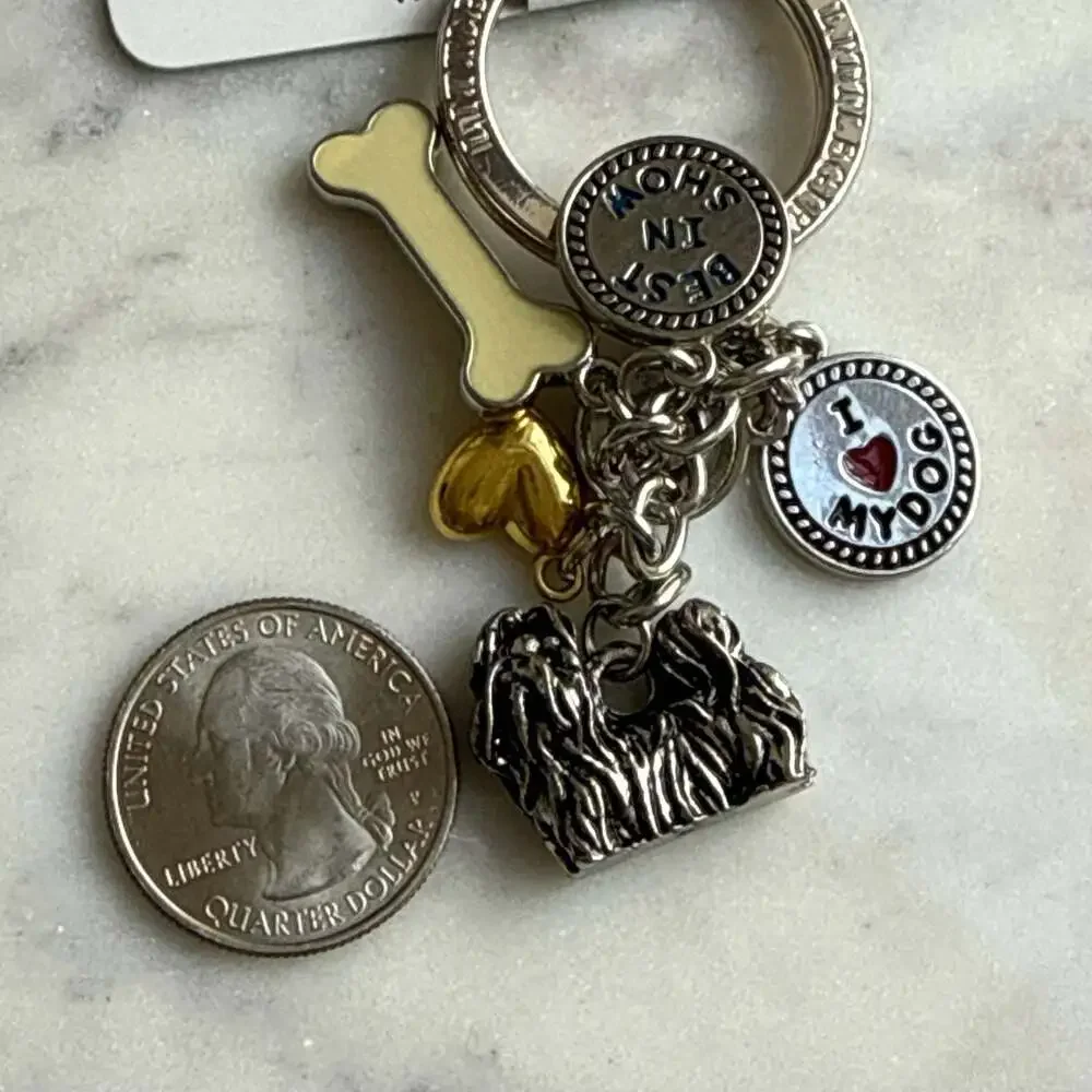 Little Gifts Shih Tzu Keychain With Charms